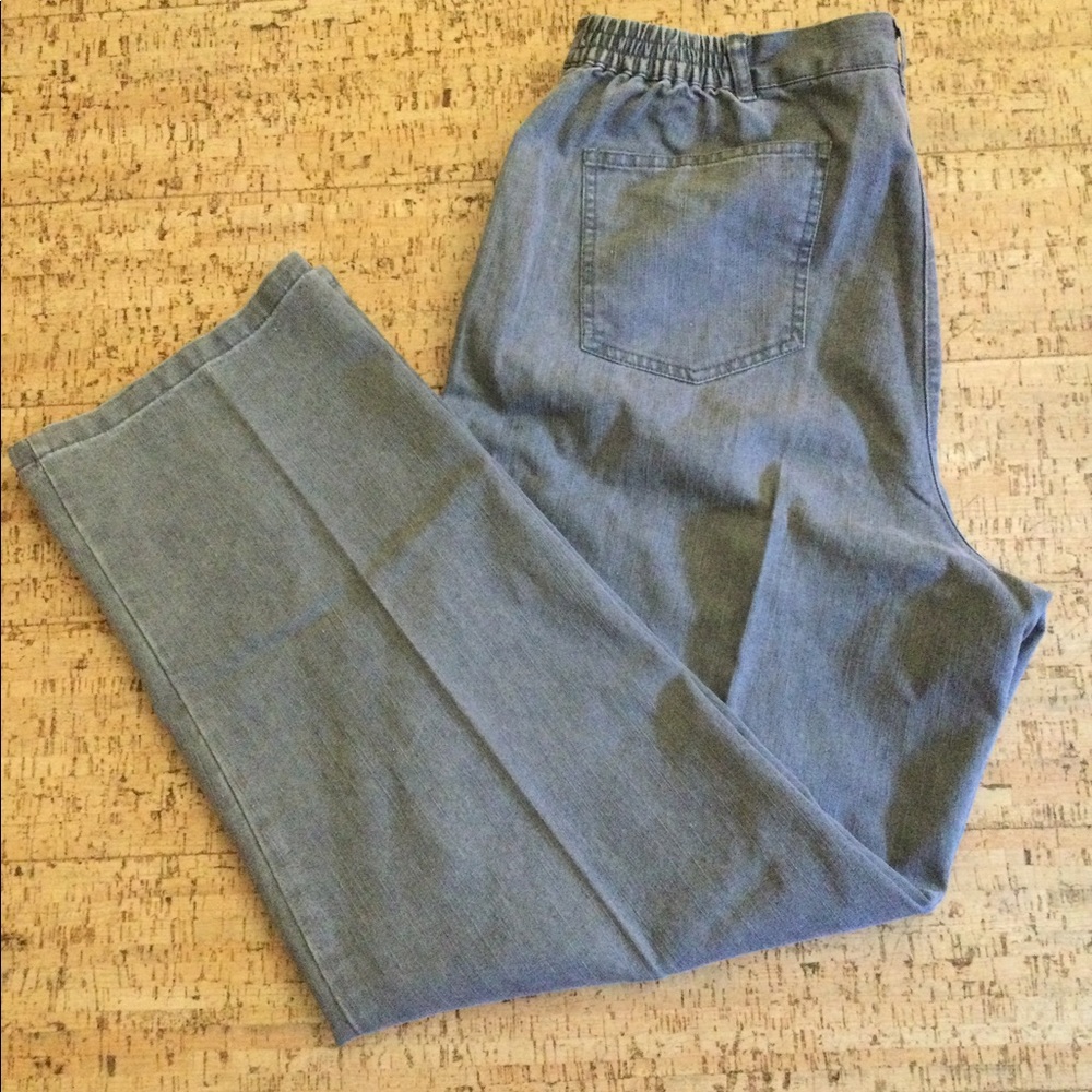 Ruby Rd. Gray-Wash Pants (Size 16) - image 3